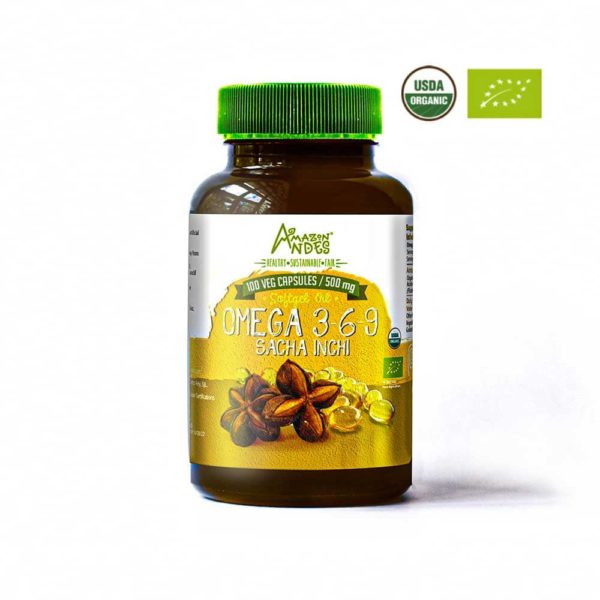 Amazon Andes Omega 3 6 9 Sacha Inchi 500mg. Fco/100cap