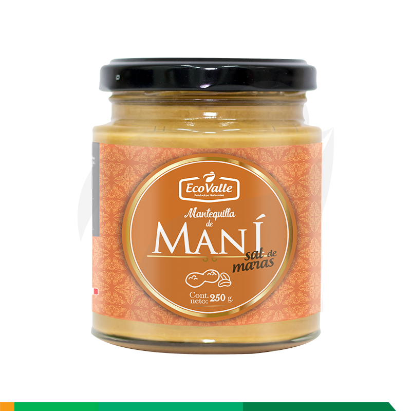 Ecovalle Mantequilla De Mani Con Sal De Maras Frasco X 250g