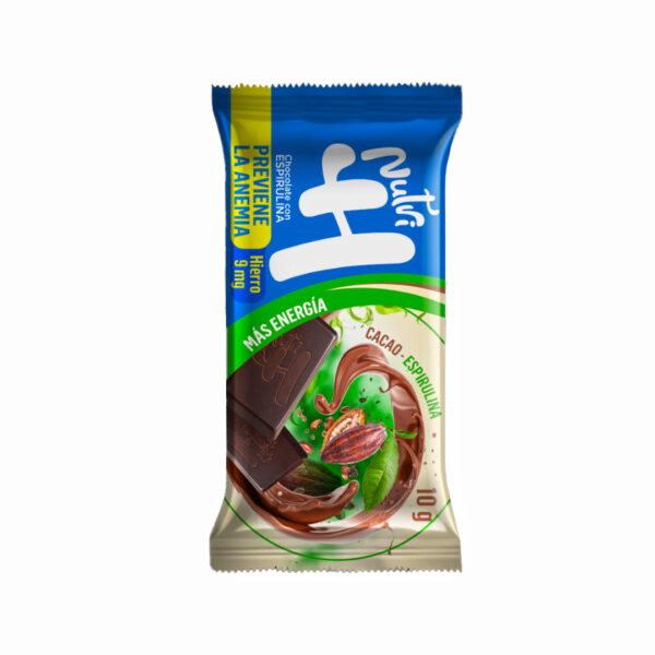 Nutri H Chocolate con Espirulina X30 Unidades