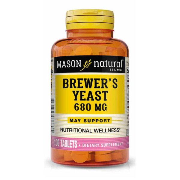 Mason Natural Levadura de Cerveza 680 MG (100 Tabletas)
